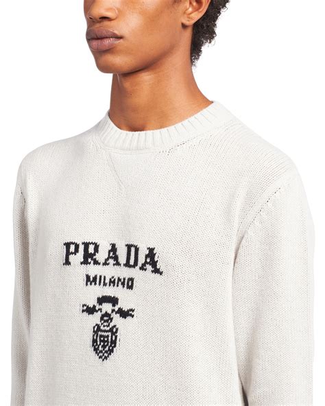 white prada sweater